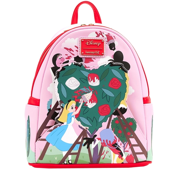 Alice in Wonderland Painting the Roses Red Mini Backpack - Picture 4 of 9